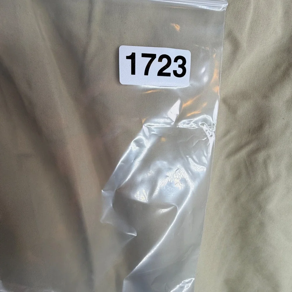 Greg Norman Tasso Elba Jacket Size L Beige Full Zip Shark Logo Harrington Mens - Picture 11 of 11